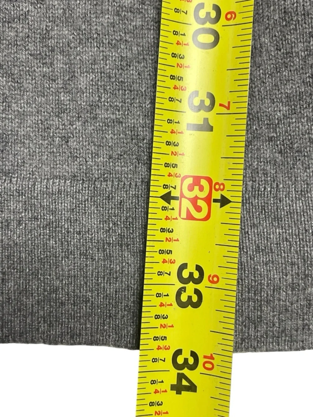 Eileen Fisher Cashmere Cardigan Sweater Large Grey Black Leather Pockets Luxe - Picture 12 of 12